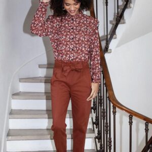 Pantalon Taille Haute Elastiquée