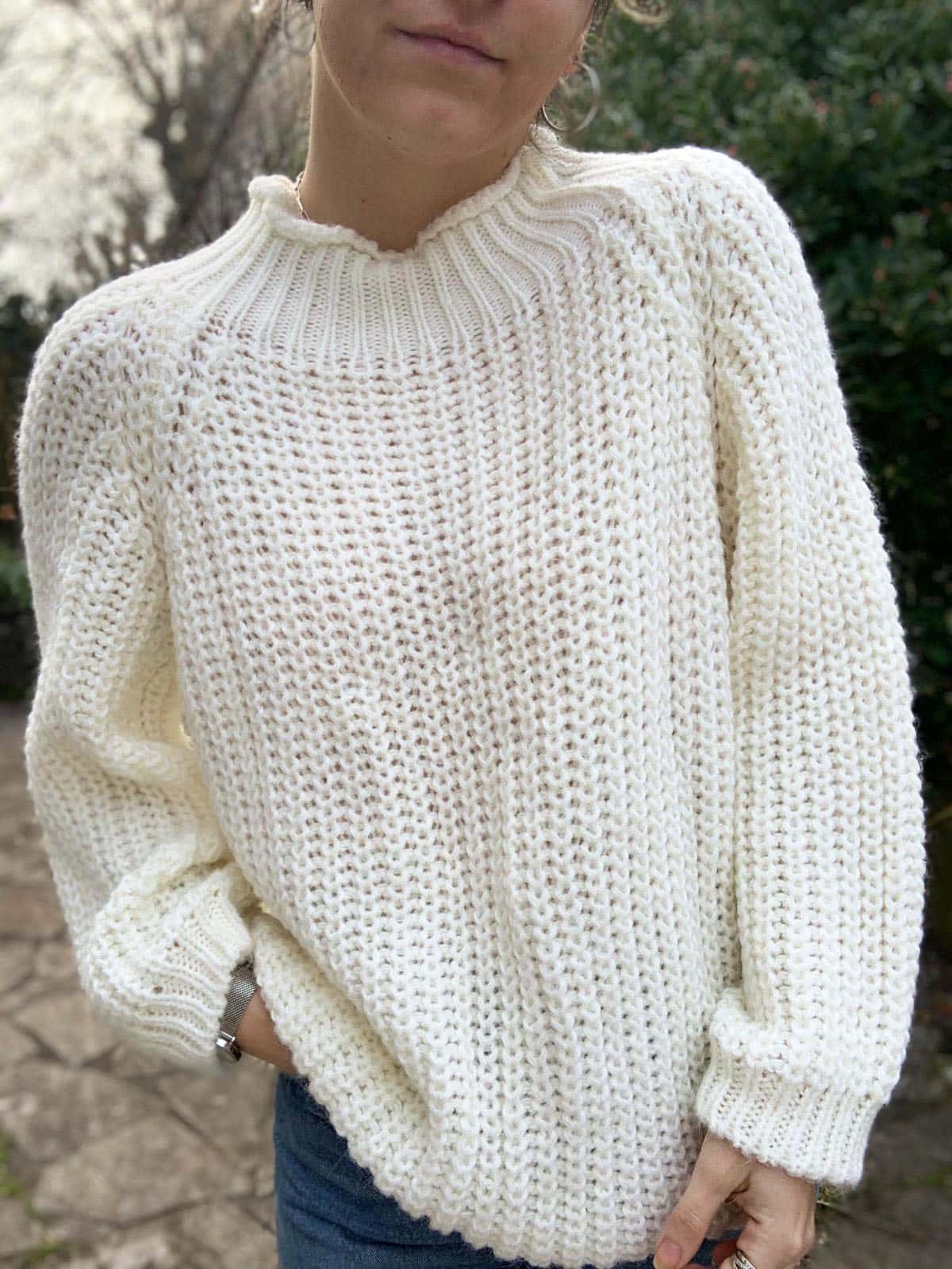 Wool Mohair knit sweater