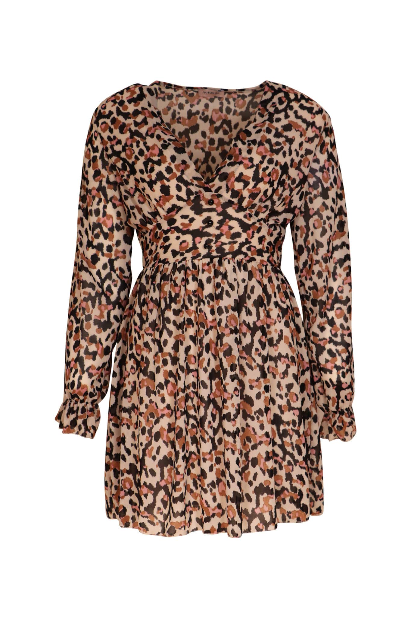 robe empire léopard photo buste manches longues