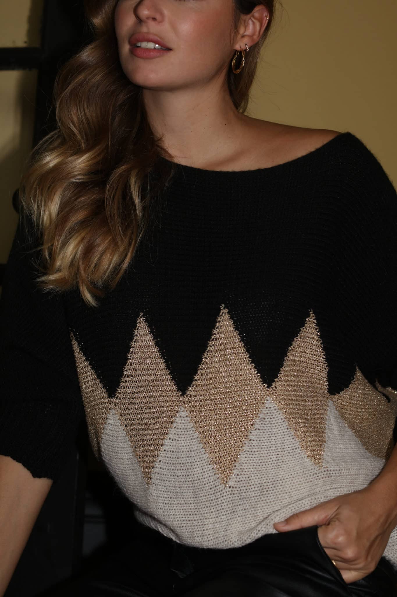 Wool sweater Losanges