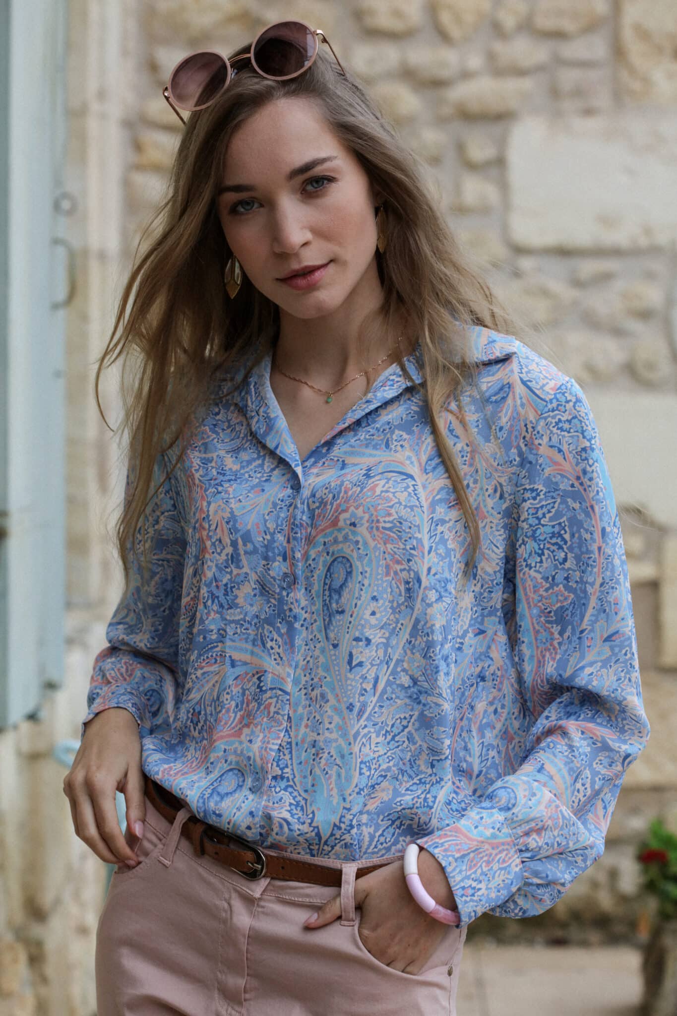 Cashmere print blouse