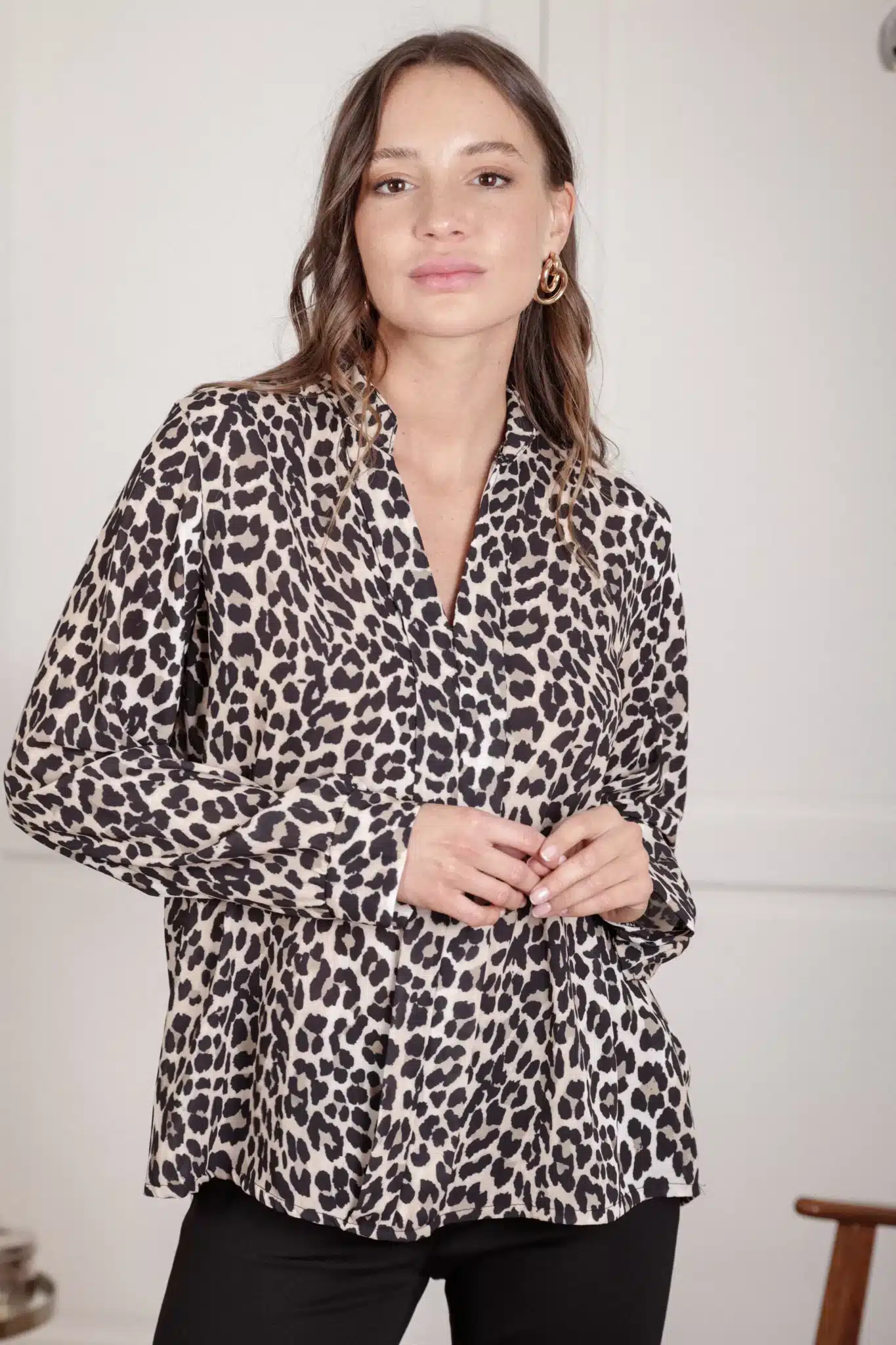 blouse imprimé léopard
